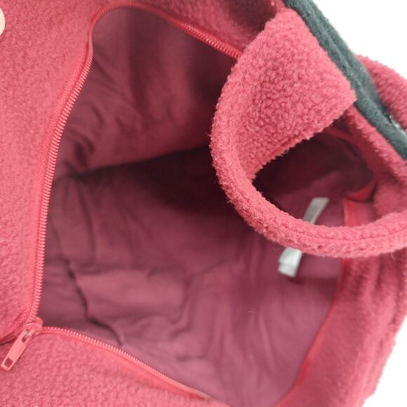 Ugly Christmas Sweater Tote Purse Back Holiday Snowman Poinsettia Tree - Picture 7 of 10